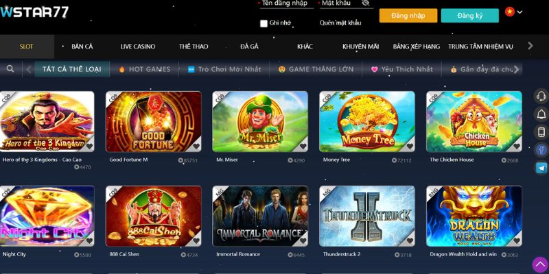 Nhà cái sở hữu kho slot game đổi thưởng hấp dẫn trên thị trường